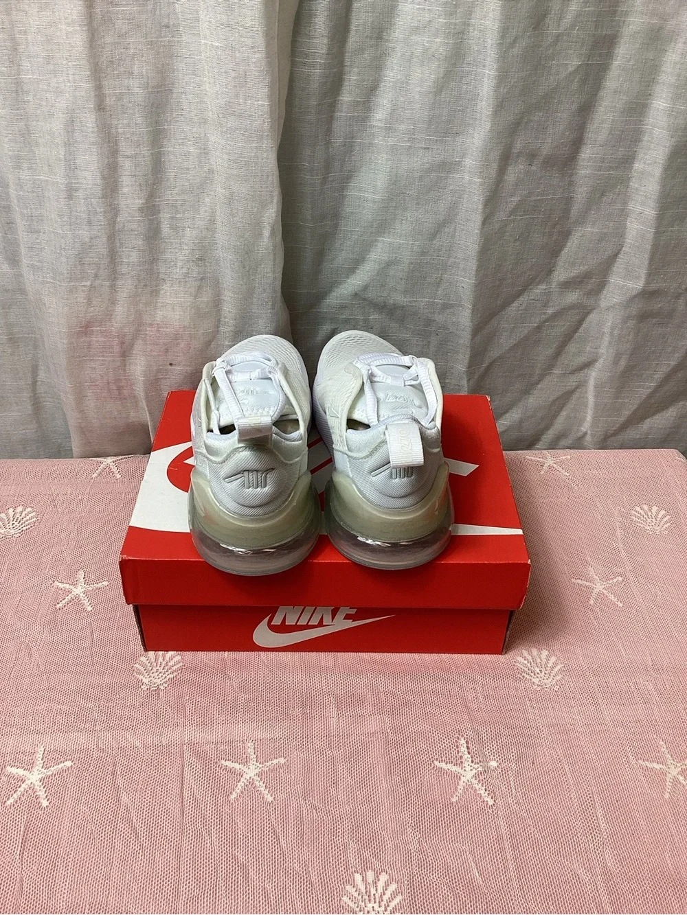 Nike Air Max 270 (PS)- White; Size 12C